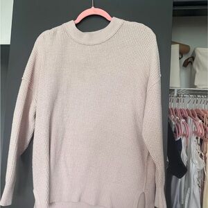 Women's pink Cream Sweater